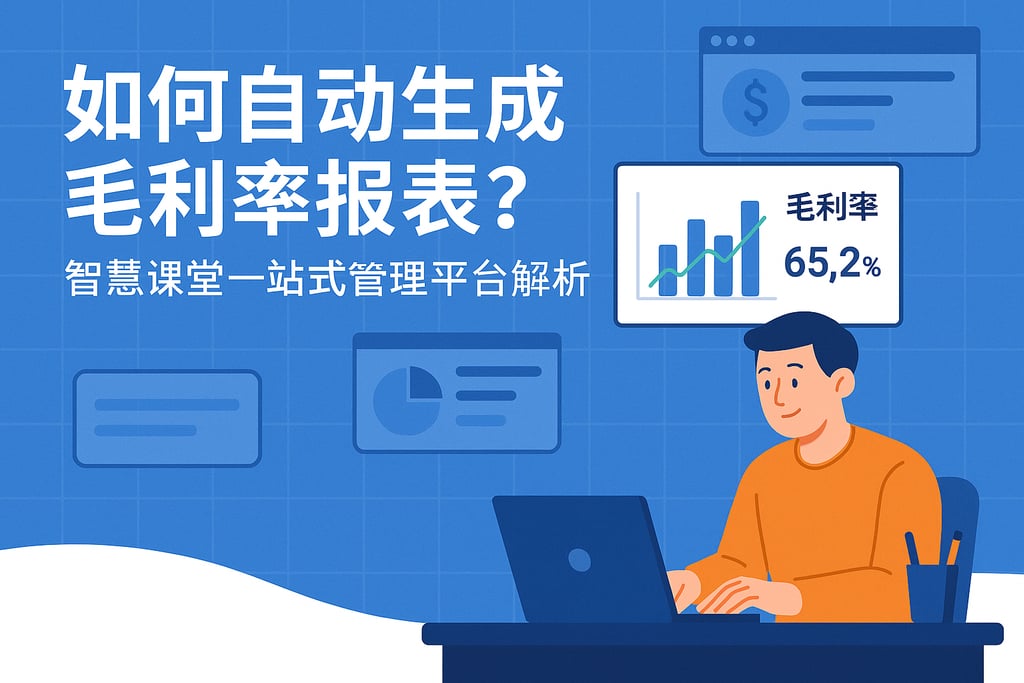 毛利率报表如何自动生成？智慧课堂一站式管理平台解析