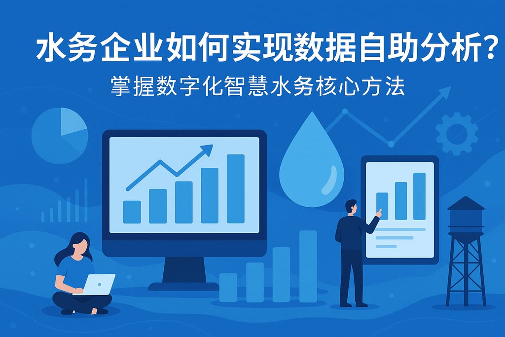 水务企业如何实现数据自助分析？掌握数字化智慧水务核心方法