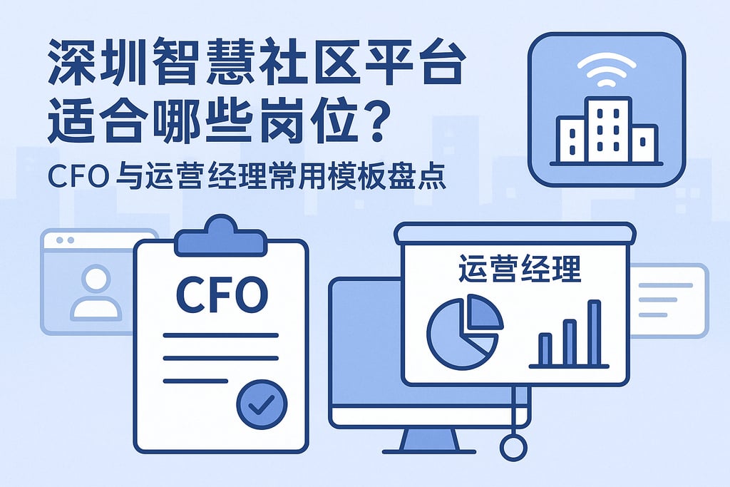 深圳智慧社区平台适合哪些岗位？CFO与运营经理常用模板盘点