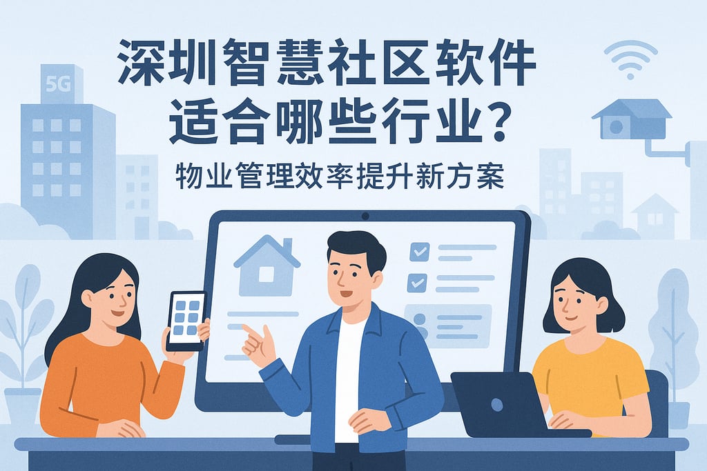 深圳智慧社区软件适合哪些行业？物业管理效率提升新方案