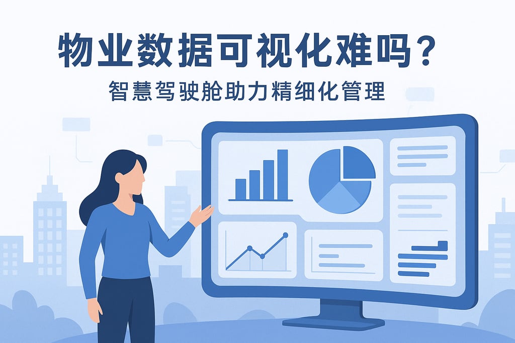 物业数据可视化难吗？智慧驾驶舱助力精细化管理