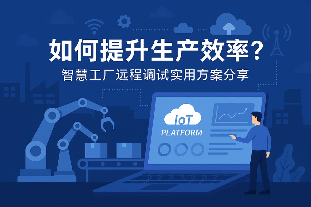 物联网平台怎样提升生产效率？智慧工厂远程调试实用方案分享