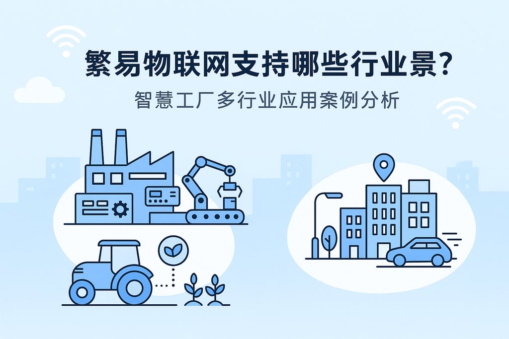繁易物联网支持哪些行业场景？智慧工厂多行业应用案例分析