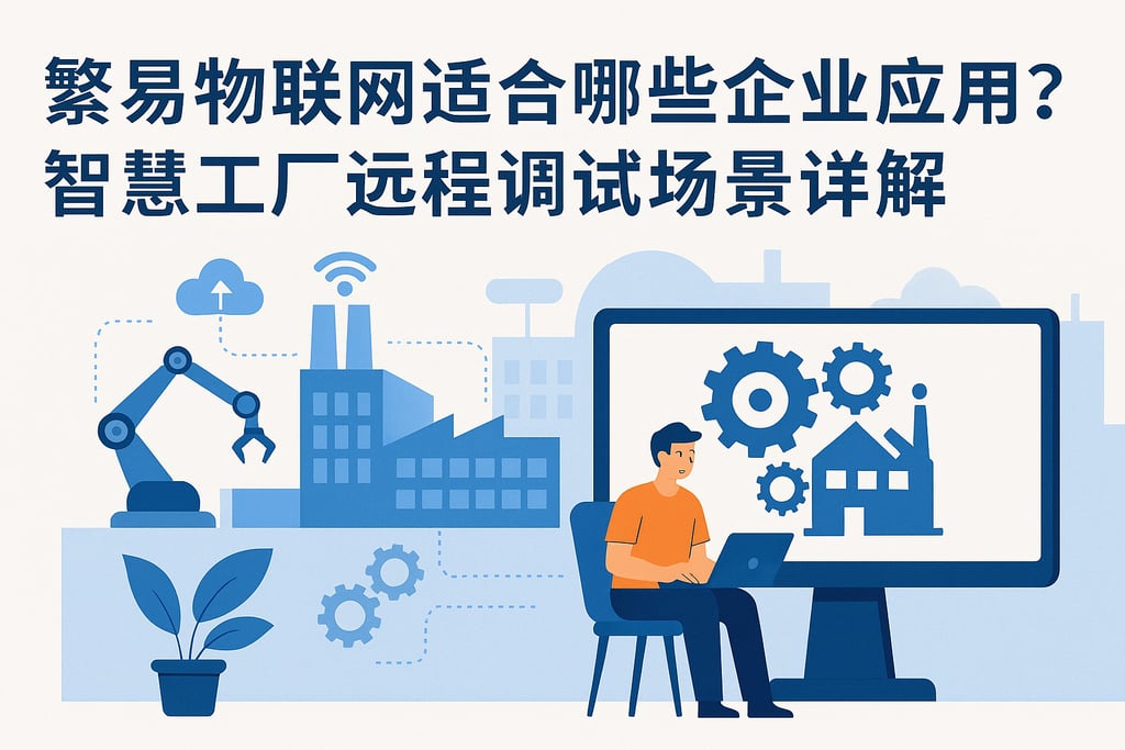 繁易物联网适合哪些企业应用？智慧工厂远程调试场景详解