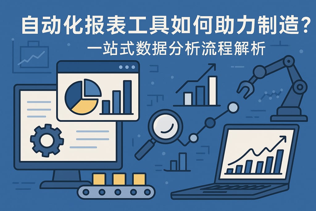 自动化报表工具如何助力制造？一站式数据分析流程解析