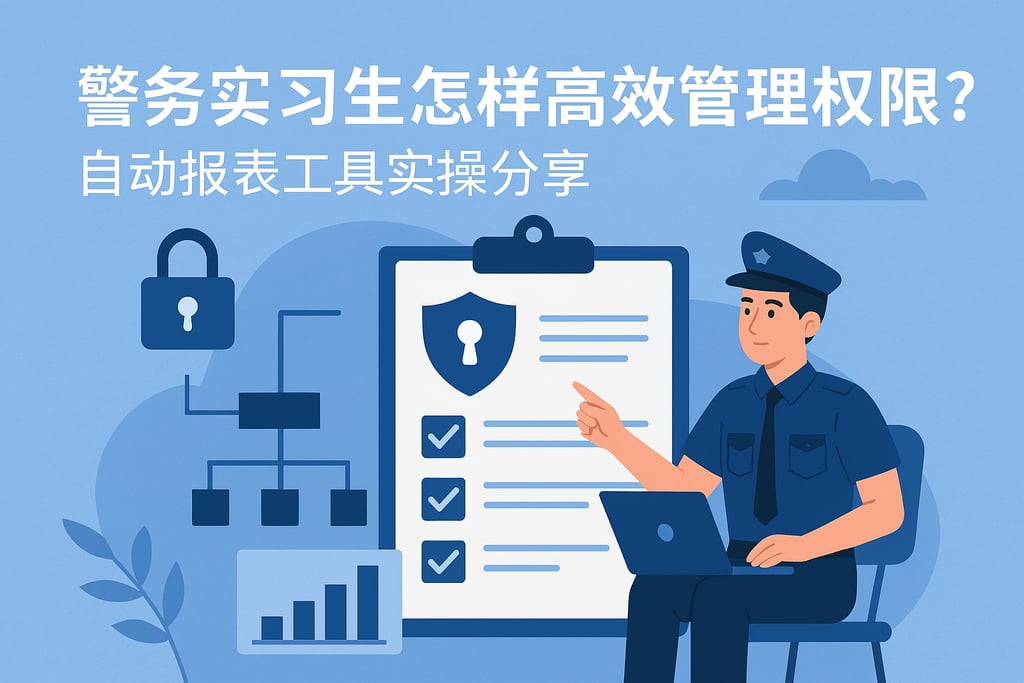 警务实习生怎样高效管理权限？自动报表工具实操分享