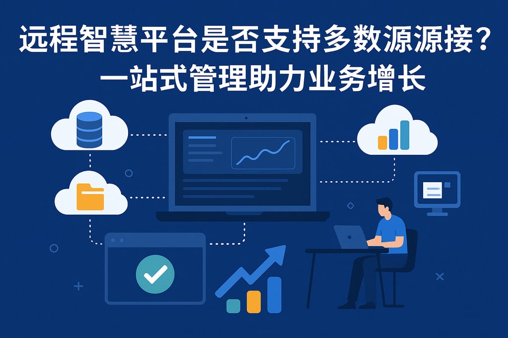 远程智慧平台是否支持多数据源接入？一站式管理助力业务增长