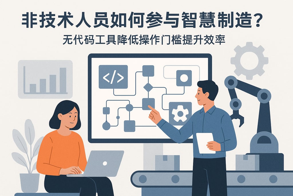 非技术人员如何参与智慧制造？无代码工具降低操作门槛提升效率