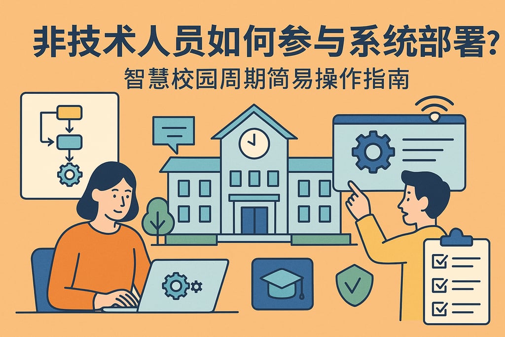 非技术人员如何参与系统部署？智慧校园周期简易操作指南