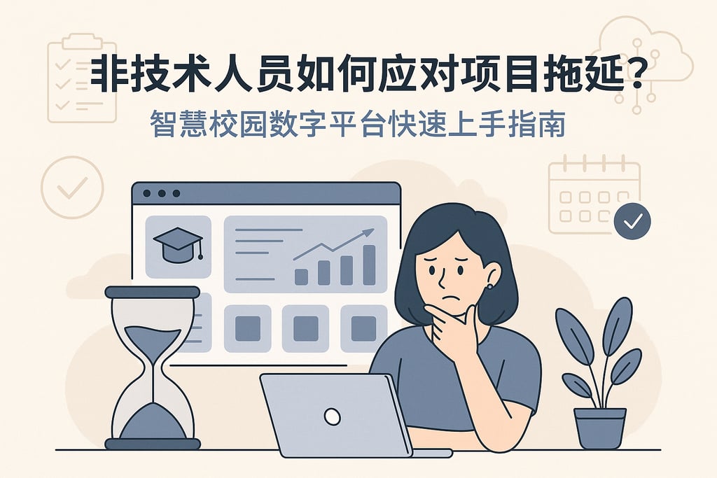 非技术人员如何应对项目拖延？智慧校园数字平台快速上手指南