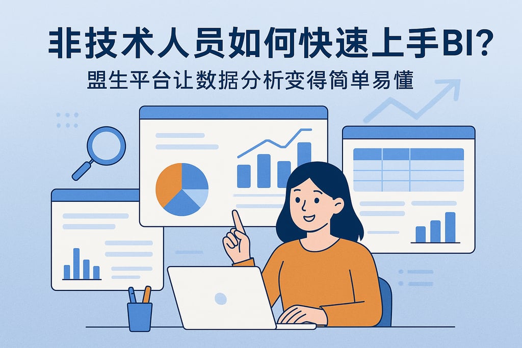 非技术人员如何快速上手BI？盟生平台让数据分析变得简单易懂