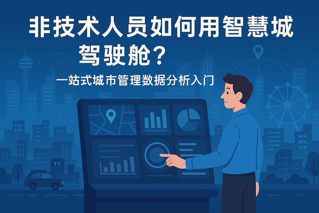 非技术人员如何用智慧城市驾驶舱？一站式城市管理数据分析入门