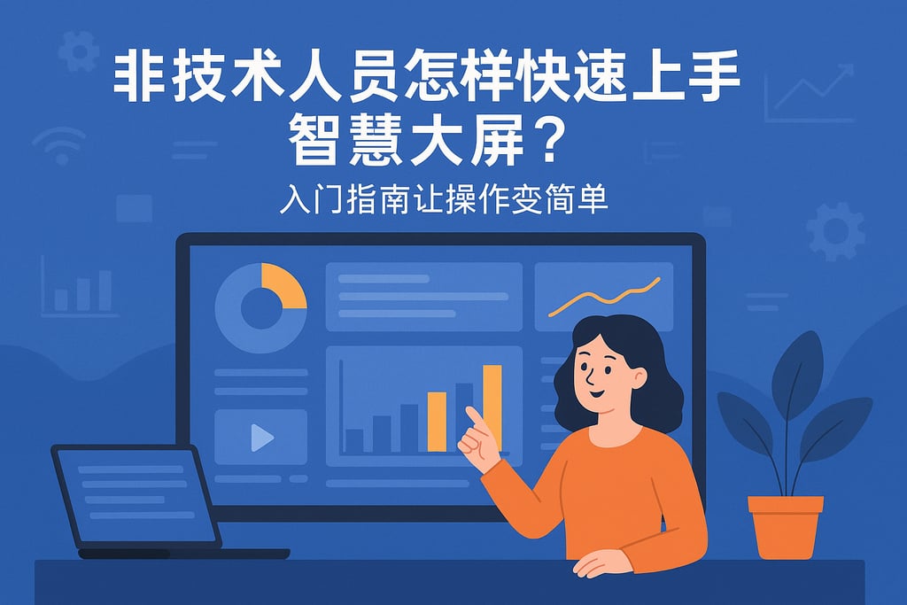 非技术人员怎样快速上手智慧大屏？入门指南让操作变简单