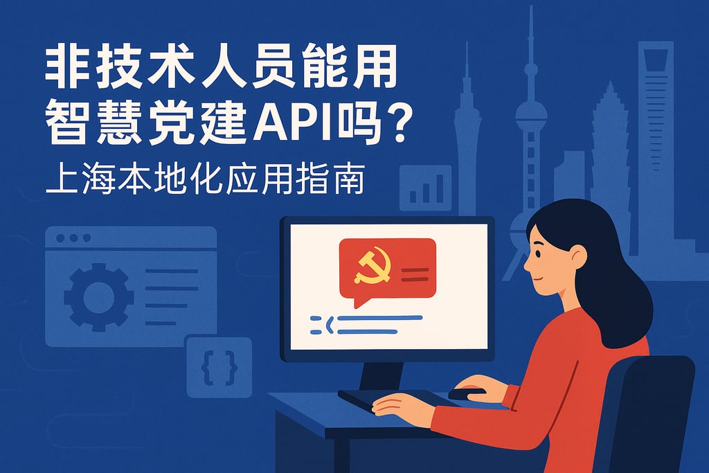 非技术人员能用智慧党建API吗？上海本地化应用指南