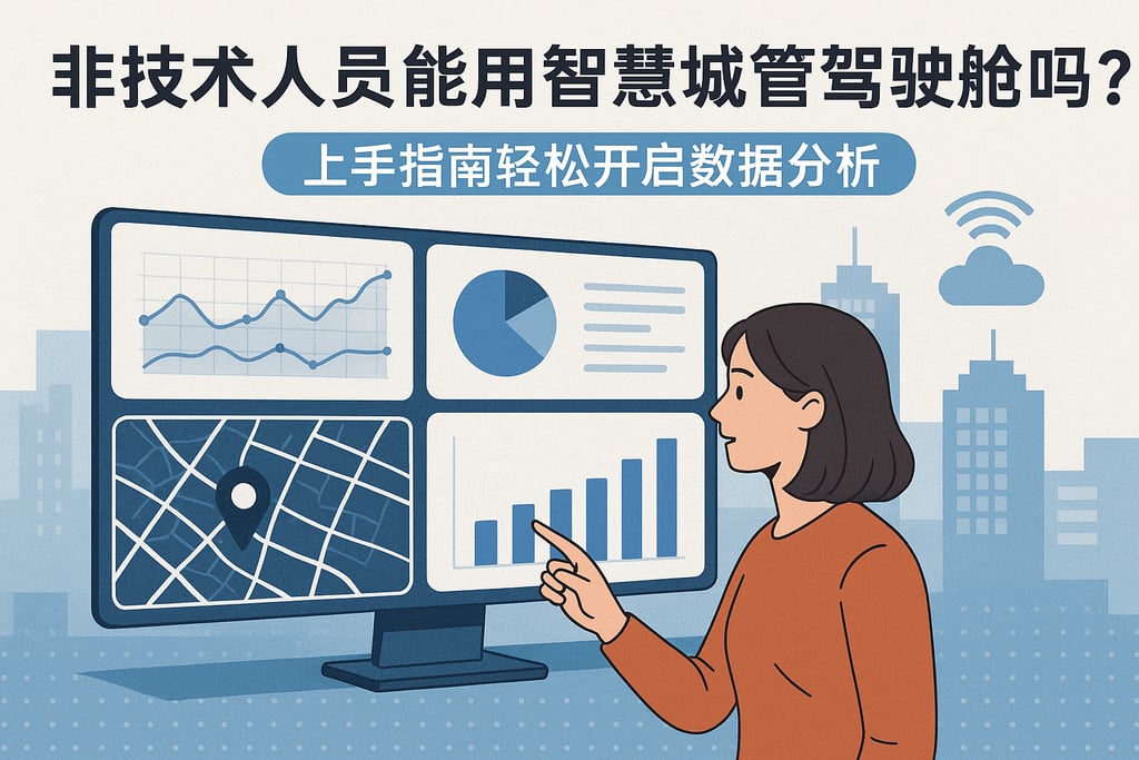 非技术人员能用智慧城管数据驾驶舱吗？上手指南轻松开启数据分析