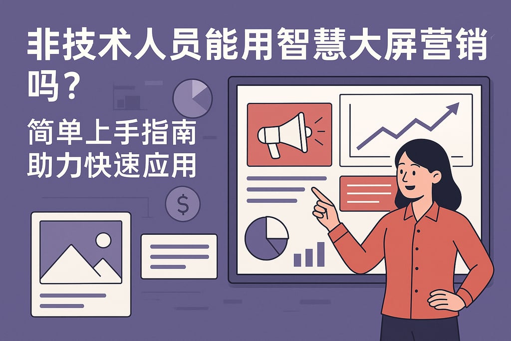 非技术人员能用智慧大屏营销吗？简单上手指南助力快速应用