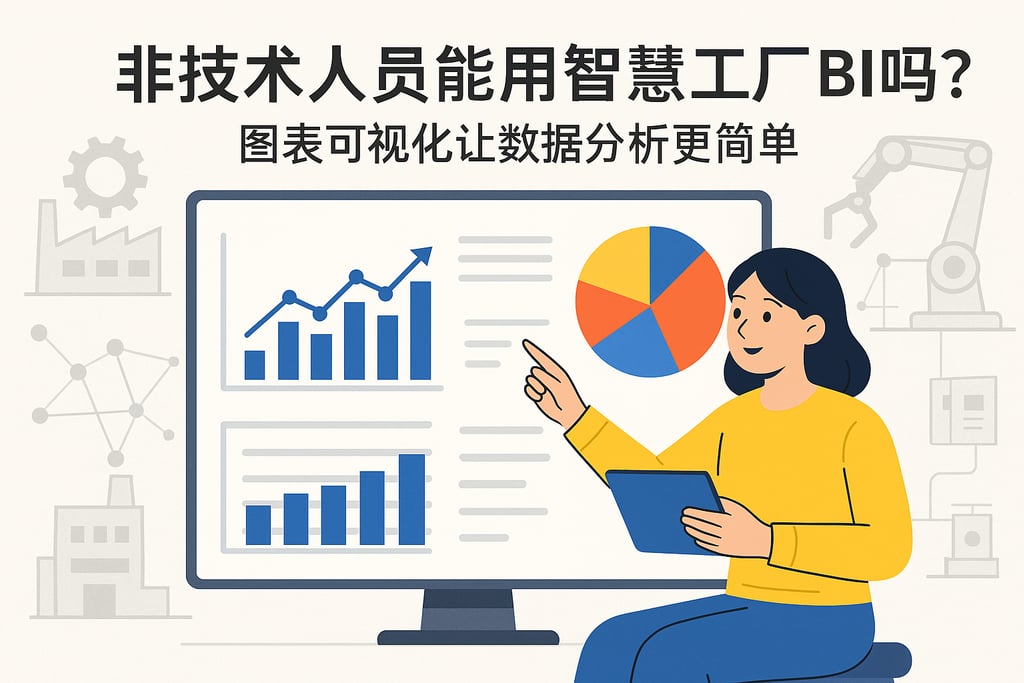 非技术人员能用智慧工厂BI吗？图表可视化让数据分析更简单