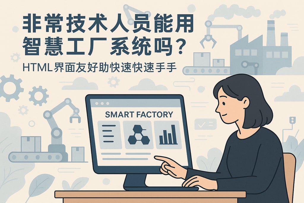 非技术人员能用智慧工厂系统吗？HTML界面友好助力快速上手