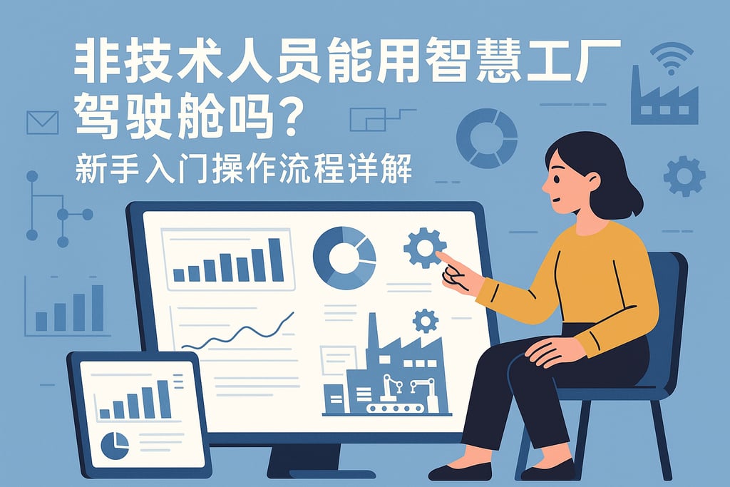 非技术人员能用智慧工厂驾驶舱吗？新手入门操作流程详解