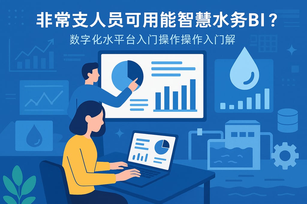 非技术人员能用智慧水务BI吗？数字化水务平台入门操作详解