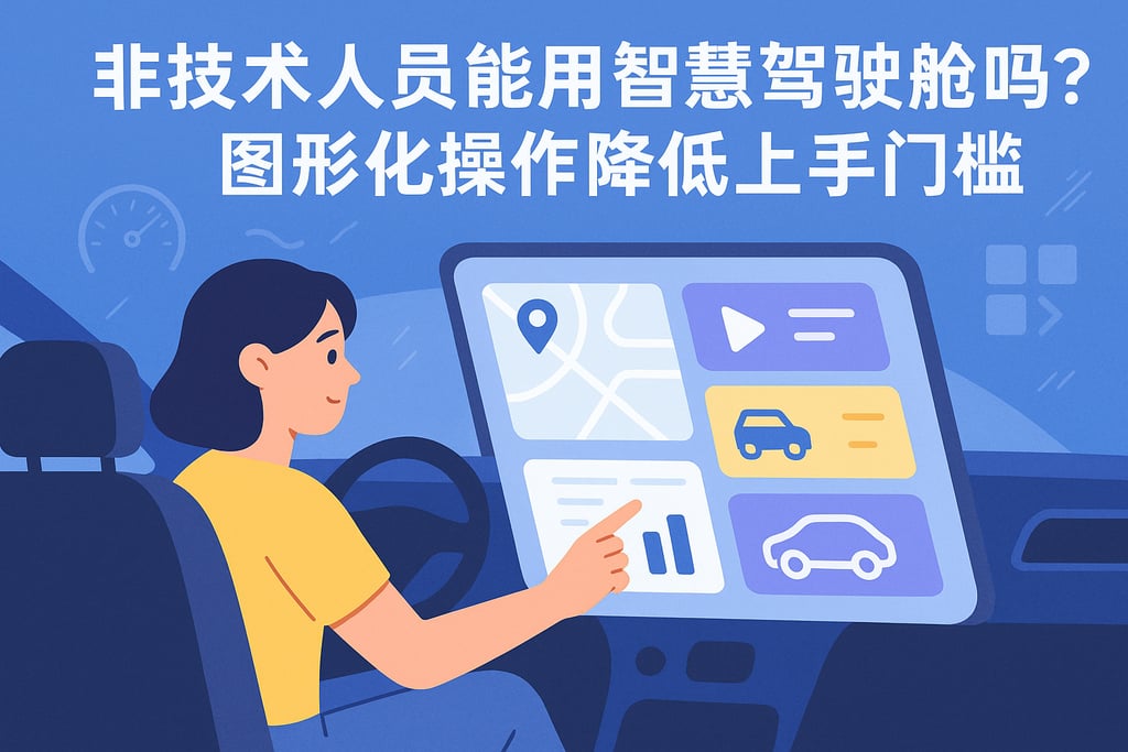 非技术人员能用智慧驾驶舱吗？图形化操作降低上手门槛