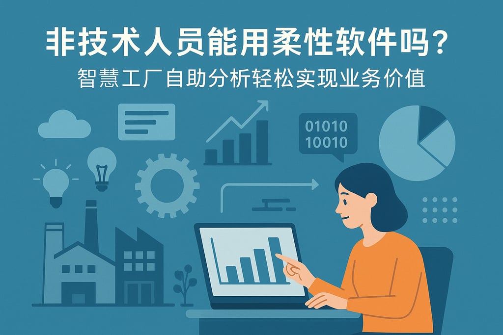 非技术人员能用柔性软件吗？智慧工厂自助分析轻松实现业务价值