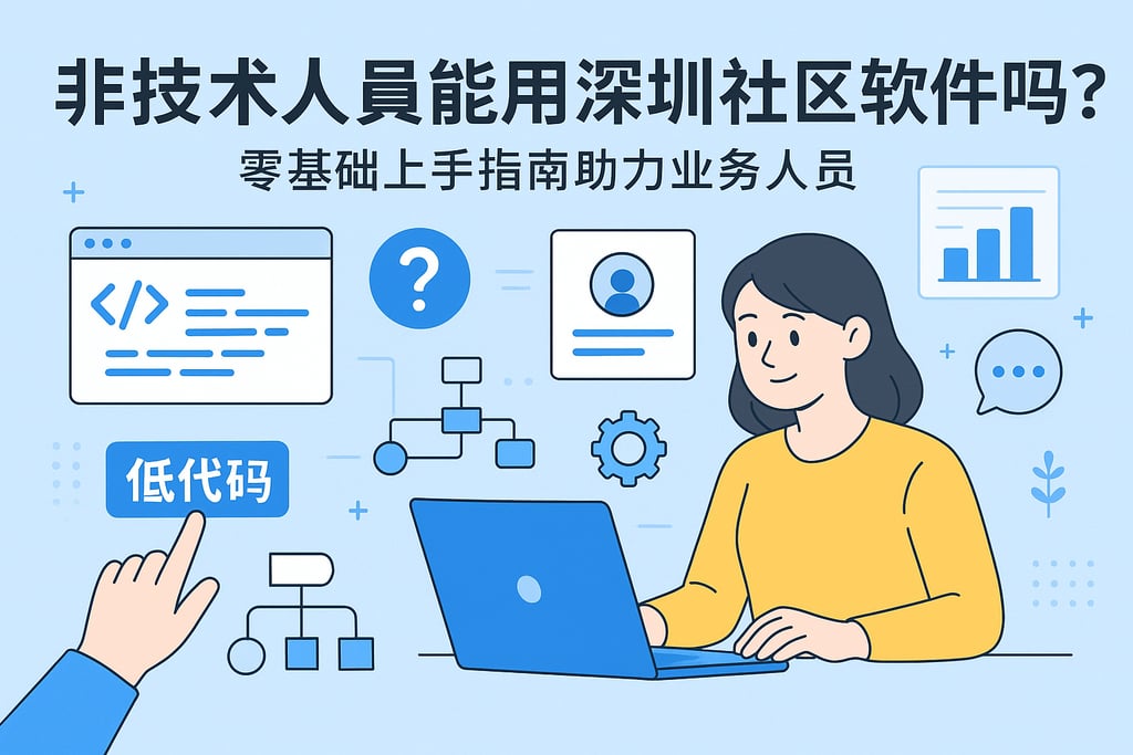 非技术人员能用深圳社区软件吗？零基础上手指南助力业务人员