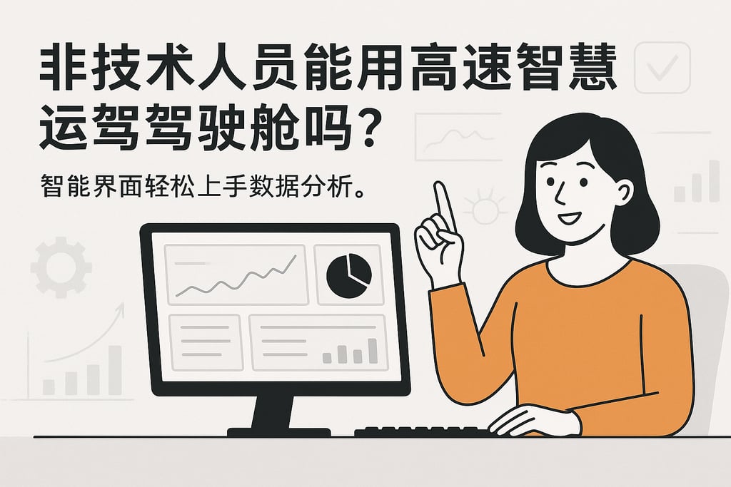 非技术人员能用高速智慧运营驾驶舱吗？智能界面轻松上手数据分析。