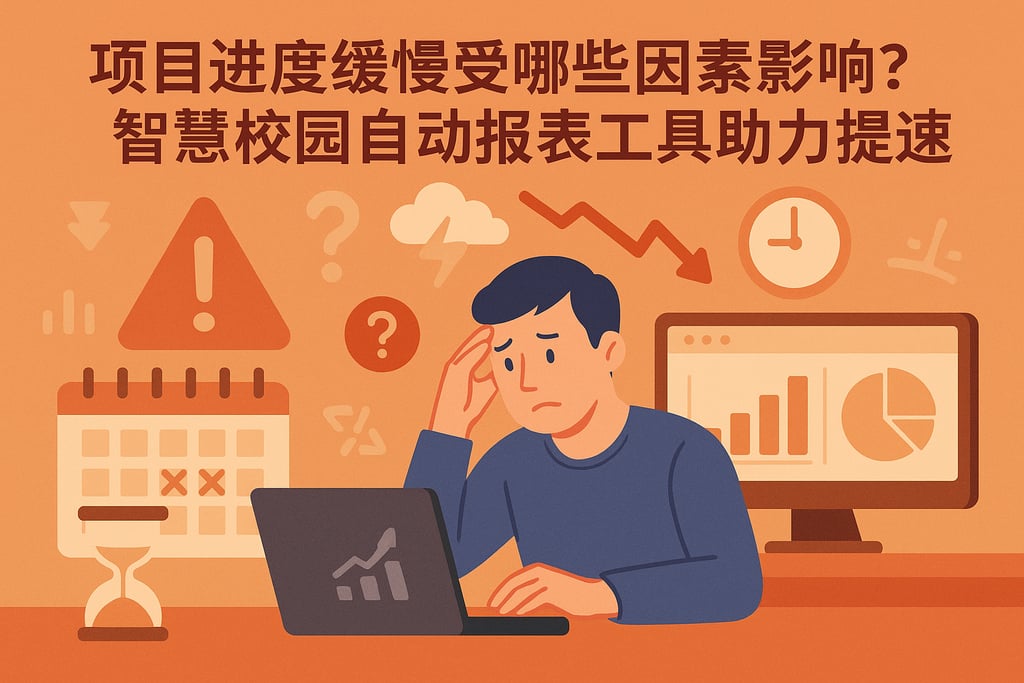 项目进度缓慢受哪些因素影响？智慧校园自动报表工具助力提速