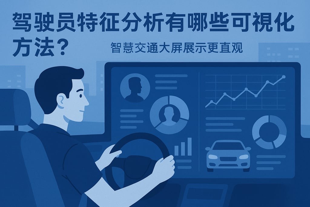 驾驶员特征分析有哪些可视化方法？智慧交通大屏展示更直观