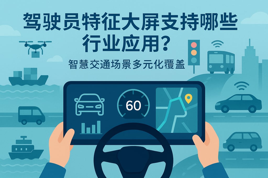 驾驶员特征大屏支持哪些行业应用？智慧交通场景多元化覆盖
