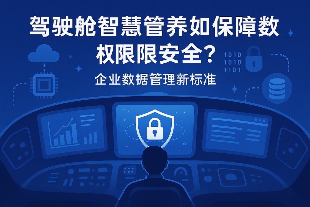 驾驶舱智慧管养如何保障数据权限安全？企业数据管理新标准