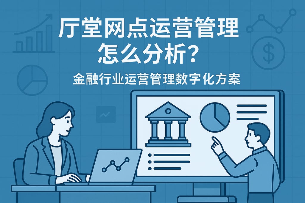 厅堂网点运营管理怎么分析？金融行业运营管理数字化方案