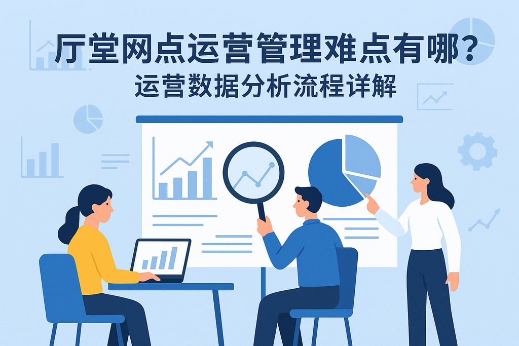 厅堂网点运营管理难点有哪些？运营数据分析流程详解