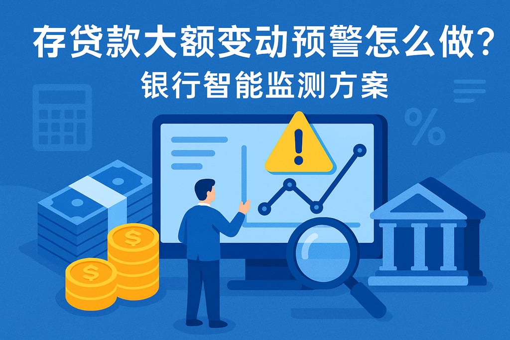 存贷款大额变动预警怎么做？银行智能监测方案