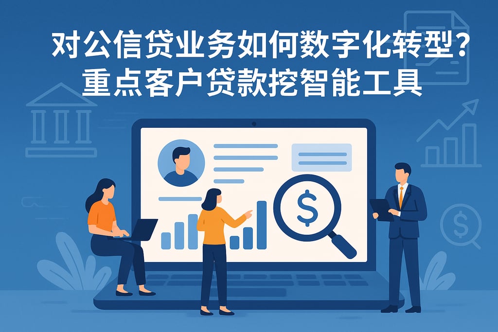 对公信贷业务如何数字化转型？重点客户贷款挖掘智能工具