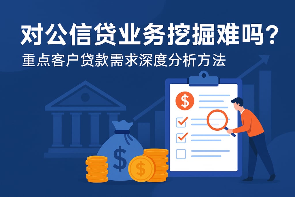 对公信贷业务挖掘难吗？重点客户贷款需求深度分析方法