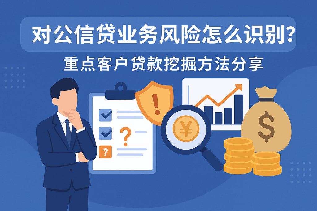 对公信贷业务风险怎么识别？重点客户贷款挖掘方法分享