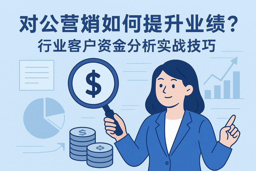 对公营销如何提升业绩？行业客户资金分析实战技巧