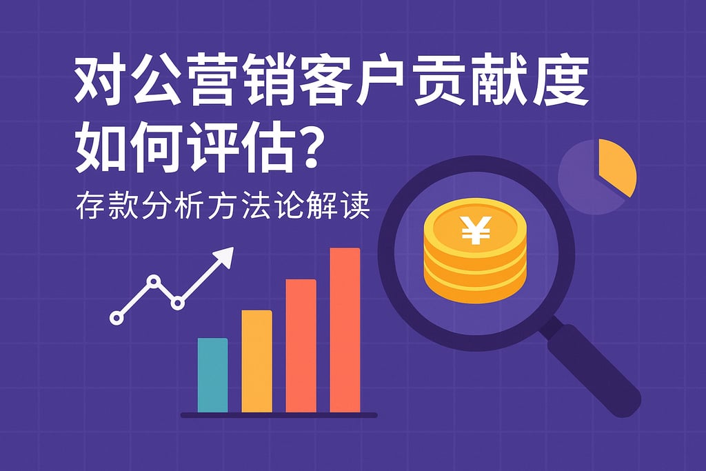 对公营销客户贡献度如何评估？存款分析方法论解读