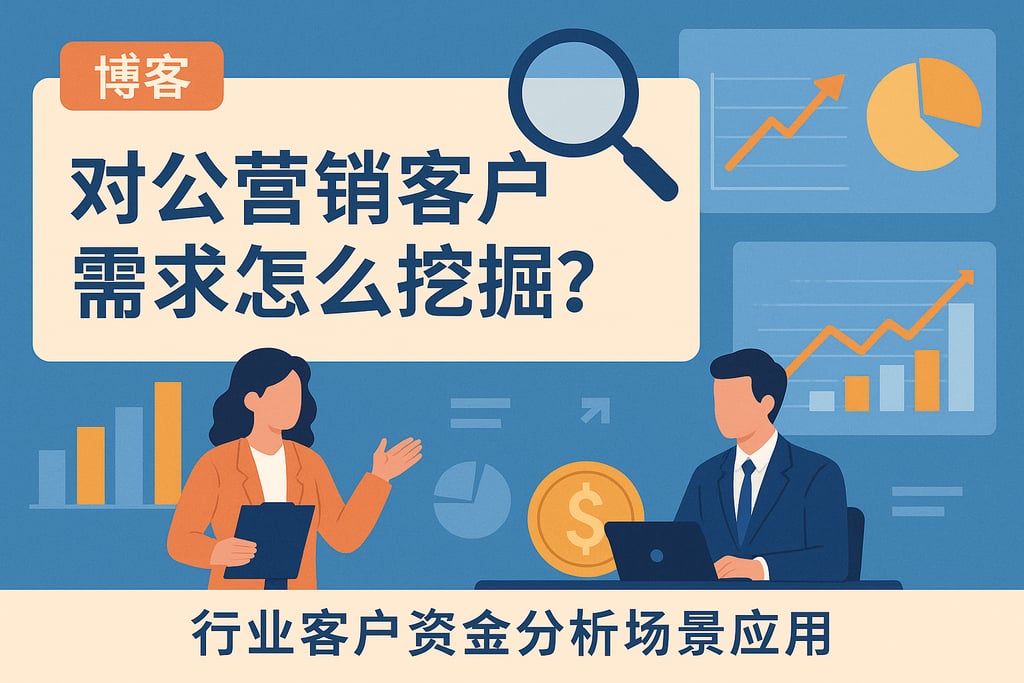 对公营销客户需求怎么挖掘？行业客户资金分析场景应用