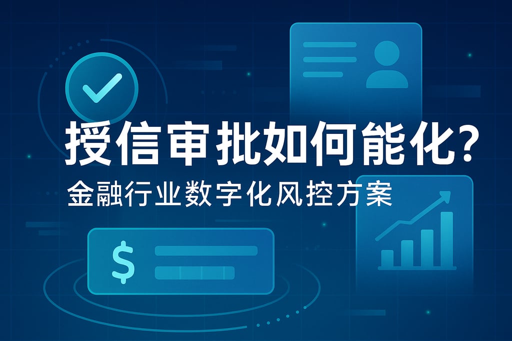 授信审批如何智能化？金融行业数字化风控方案