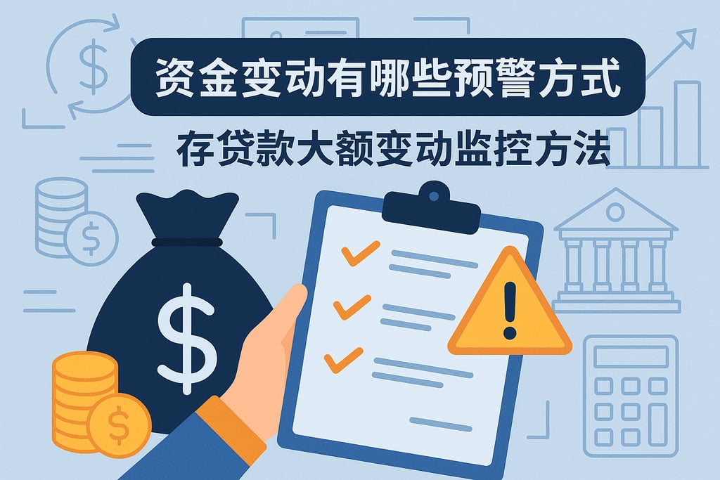 资金变动有哪些预警方式？存贷款大额变动监控方法