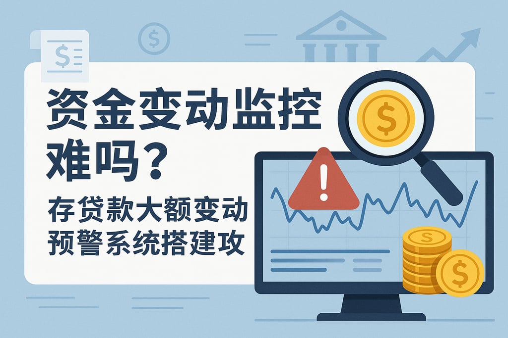 资金变动监控难吗？存贷款大额变动预警系统搭建攻略