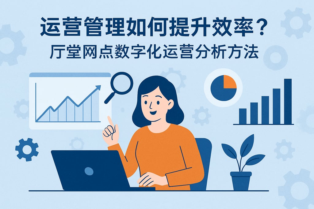 运营管理如何提升效率？厅堂网点数字化运营分析方法