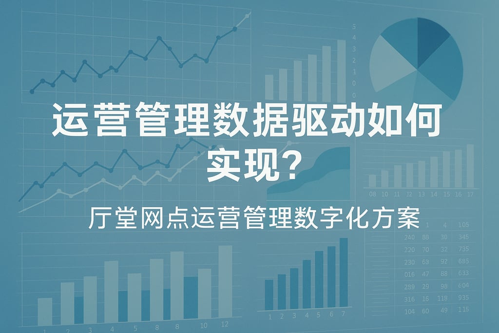 运营管理数据驱动如何实现？厅堂网点运营管理数字化方案