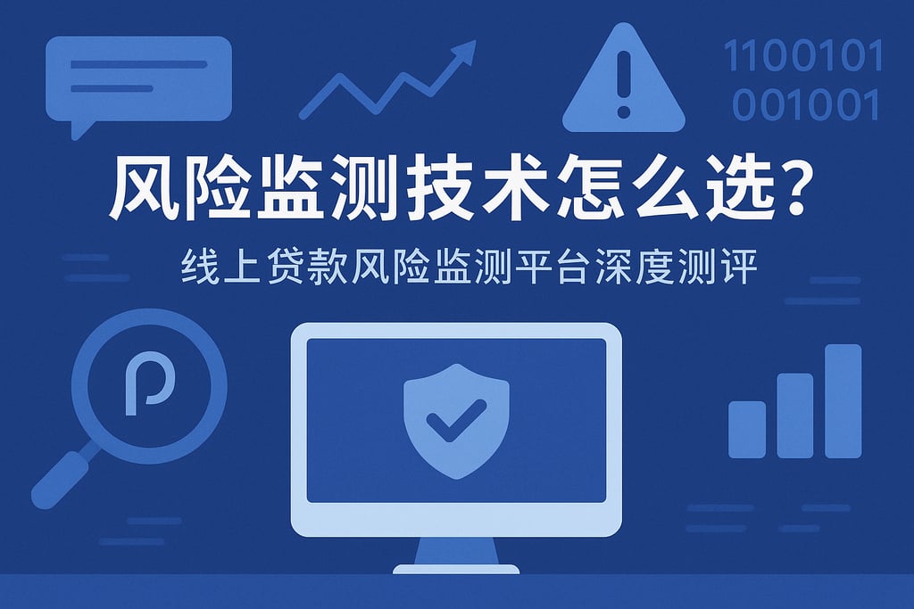 风险监测技术怎么选？线上贷款风险监测平台深度测评