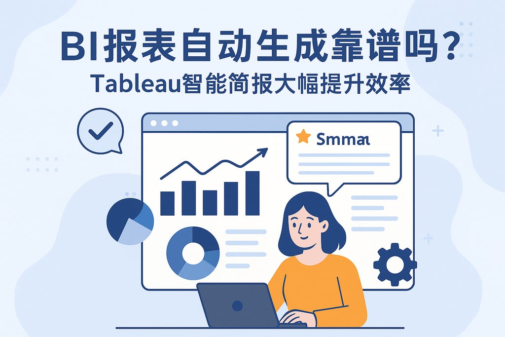 BI报表自动生成靠谱吗？Tableau智能简报大幅提升效率