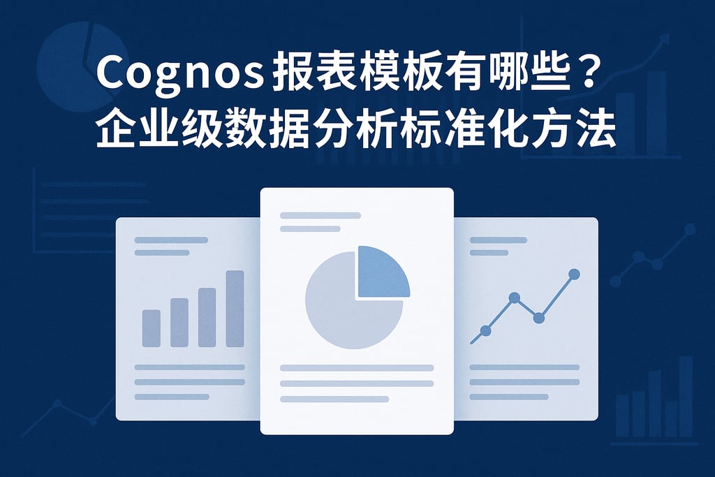 Cognos报表模板有哪些？企业级数据分析标准化方法