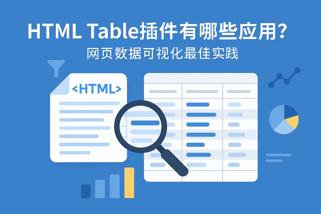 HTMLTable插件有哪些应用？网页数据可视化最佳实践